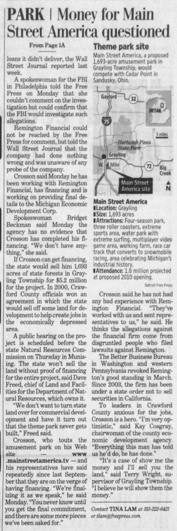 Main Street America Amusement Park (Cancelled) - Jul 2008 Financing In Question (newer photo)